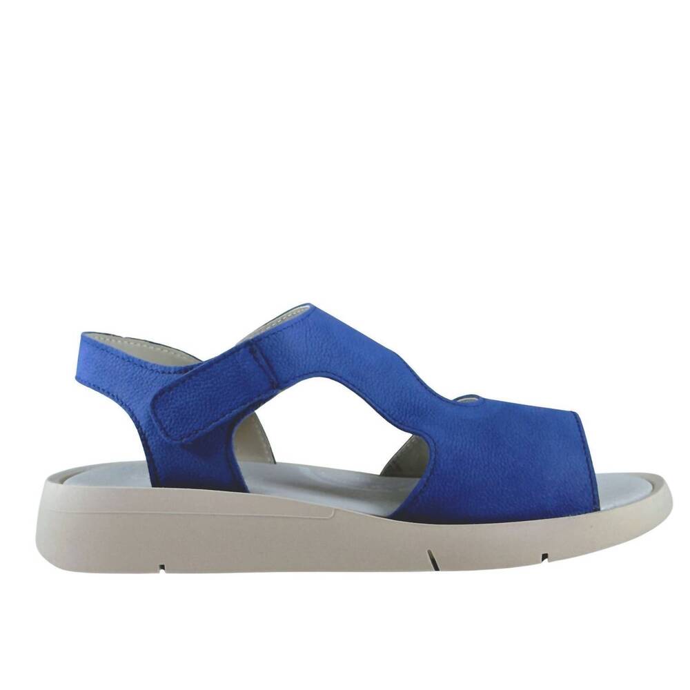 NEW SAYDO women's felicity sandal in blue/off white